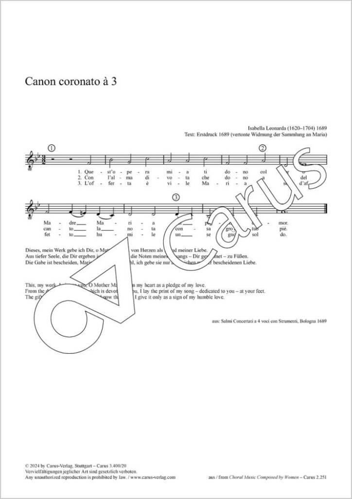 Canon coronato à 3 - F Lydian